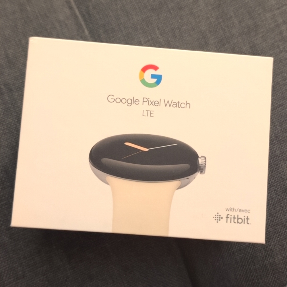 NWT Pixel Google Watch LTE With Chalk Band - Sealed Box
